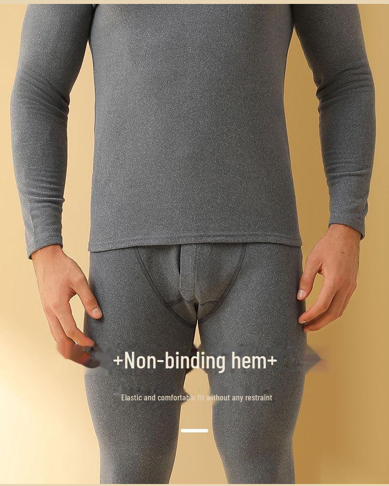 Мужской комплект термобелья из шерсти и шелка - цветной осенне-зимний базовый слой для пар