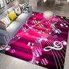 Music Note Carpet for Living Room Bedroom Hallway Balcony Entrance Doormat Floor Mat Large Soft Anti-slip Area Rug Home Decor