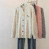 Winter 2025 Autumn Cardigan Embroidery Women Buttons Sweaters Knitting Fashion Casual Style Loose Sweater