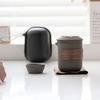 1 Set Travel Tea Set Teapot Craving Food Grade High Temperature Resistant Small Nozzle Thick Ceramic Teacups Portable Travel Drinkware