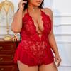Sujetadores Mujer Plus Size Push Up One Piece Women Sleepwears Teddies Bodysuits Lencerias Sexy Transparente Deep V Underwear