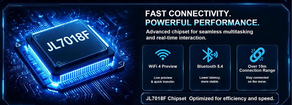 ERVPES AI Smart Glasses G6 Pro 1080P Camera Anti-Shake Bluetooth Call Translator 26 Languages