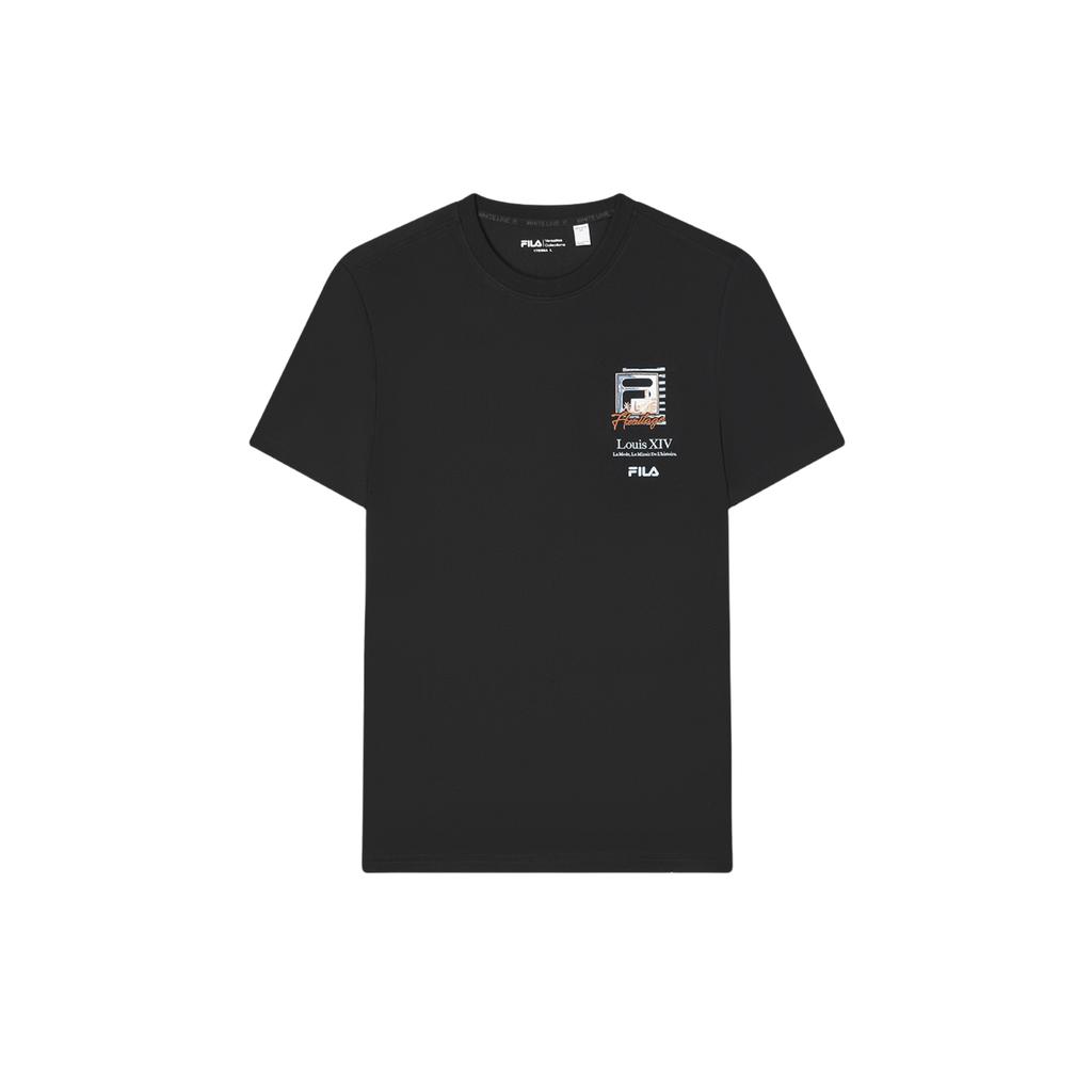 Fila HERITAGE SS24 Футболка Мужская Черный Jet F11M428104FBK