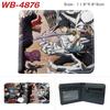 Jujutsu Kaisen Anime Wallet Gojo Satoru Yuji Itadori Print Short Bifold Card Holder Coin Purse PU Leather for Men Women 1pcs