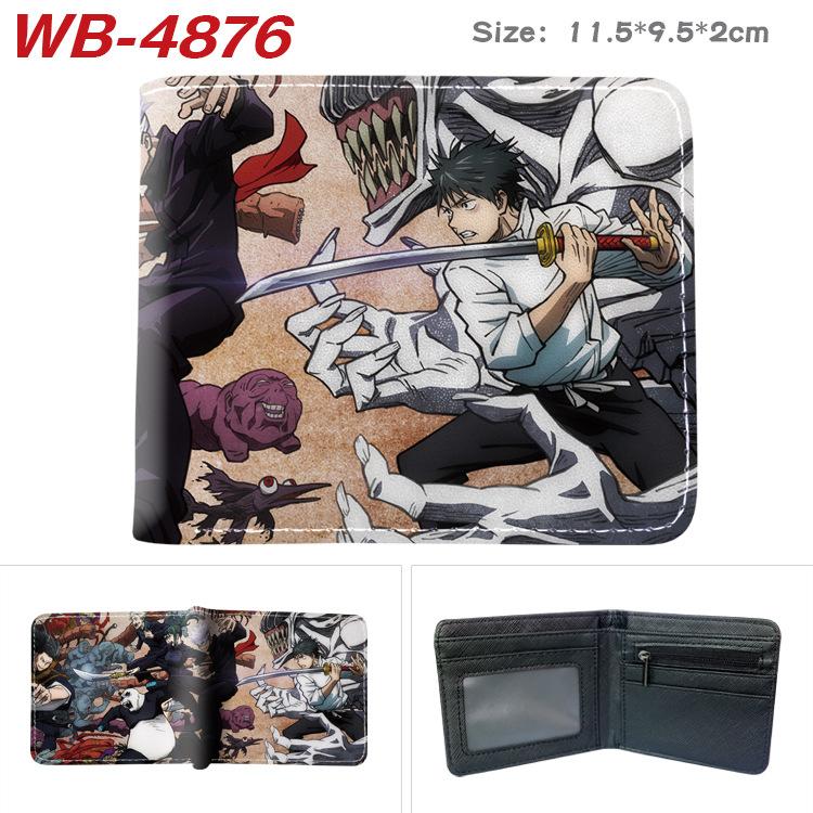 Jujutsu Kaisen Anime Wallet Gojo Satoru Yuji Itadori Print Short Bifold Card Holder Coin Purse PU Leather for Men Women 1pcs