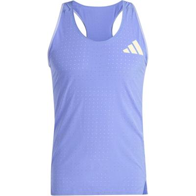 Adizero Running Tank Top Мужские топы Синий IW6635