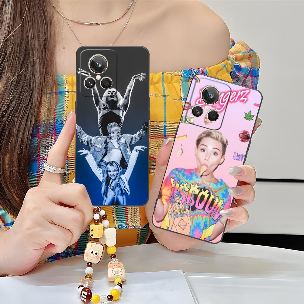 Чехол для мобильного телефона Miley Cyrus для Realme GT 8 Neo Pro C75 73 71 C67 65 C55 53 C35 31 C20 15 Цветной печатный чехол Красивый чехол
