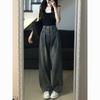 New Fashion Washed Old Wide-leg Jeans Women's Korean Version High Waist Thin Design Sense Straight Tube Mopping Pants Ins Tide