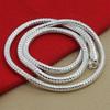 925 Sterling Silver 1-3mm Snake Chain Fashion Wedding Necklace
