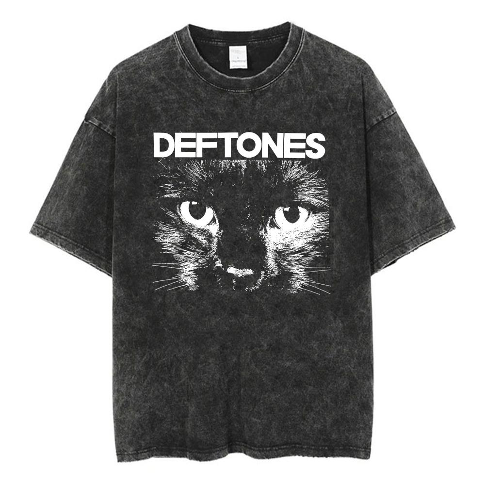 Deftones BandDiamond Eyes Music Album Cover TShirt Metal Rock Clothes Cotton Vintage Short Sleeve Tees For Men Plus Size Tops