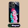 Модный чехол Ava Max из стекла MagSafe для мобильного телефона iPhone 17 16 15 14 13 12 11 Air Pro Max Plus Mini Цветная накладка