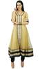 Atasi Womens Designer Beige Anarkali Readymade Salwaar Kameez with Dupatta