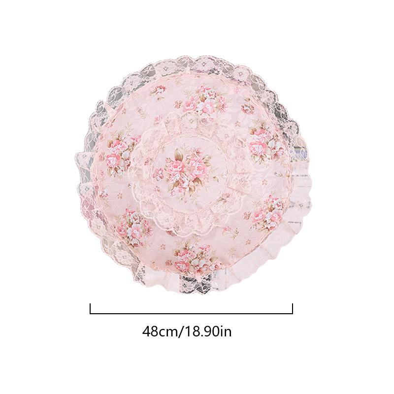 1PC Embroidery Flower Children Anti-Pinch Bag Accessories Home Decor Fan Dust Cover