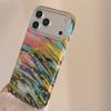 Красочный Радужный Мазок Звездный Блеск Чехол Для Телефона Для iPhone 15 16 17 Pro Max INS Художественный Стиль Y2K Большое Окно Ударопрочный