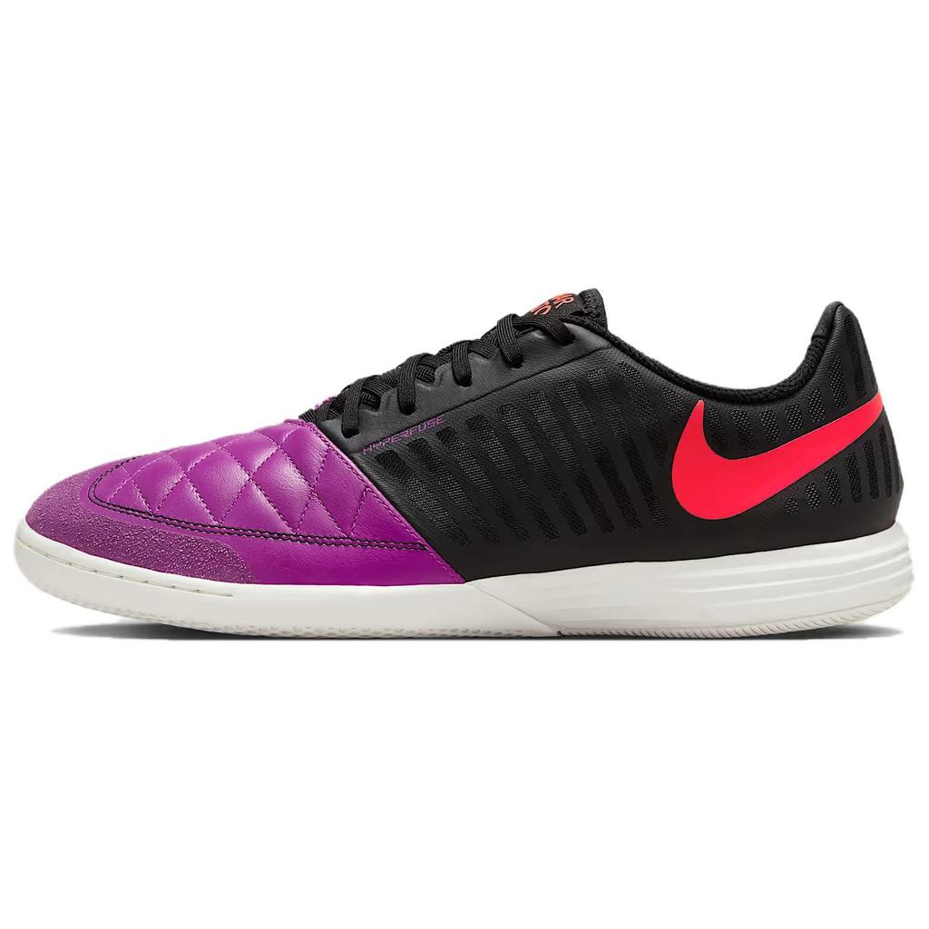 Nike Lunargato II Дышащие Низкие Повседневные Кроссовки Унисекс Черно-Фиолетовые 580456-502