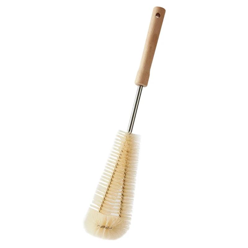 Щетка для чистки чашек с длинной ручкой, маленькая щетка, машина для разбивания стенок, специальная щетка для чистки чашек, набор для ополаскивания бутылок