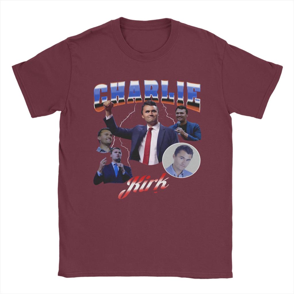 Charlie Kirk Tribute Bootleg Style TShirt Summer Fashion T Shirts Men Cotton ONeck Plus Size 5XL Top Tees Short Sleeves Tshirt