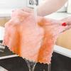 5 двухсторонних сверхвпитывающих губок из кораллового вельвета, кухонных салфеток, тряпок