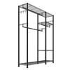 Clothing Garment Rack, Heavy Duty Clothes Rack, 6 Adjustable Tiers Clothes Racks with Steel Frame, 363 kg Load Capacity Closet Wardrobe with 3 Hanging