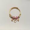 Fashion Heart Charm Bracelet With Adjustable Waterfall Style For Giftgiving