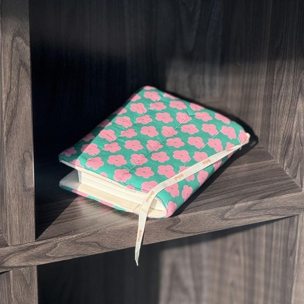 Soft Journal Cover Floral Pattern Book Protector Pouch Ins Style Diary Book Cover Casual