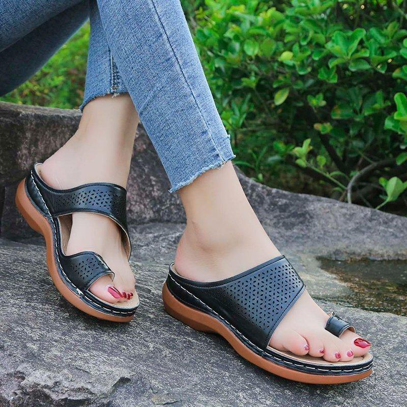 Летние женские тапочки, коррекционные сандалии на танкетке, летняя женская обувь, ортопедический корректор бурсита бурсита