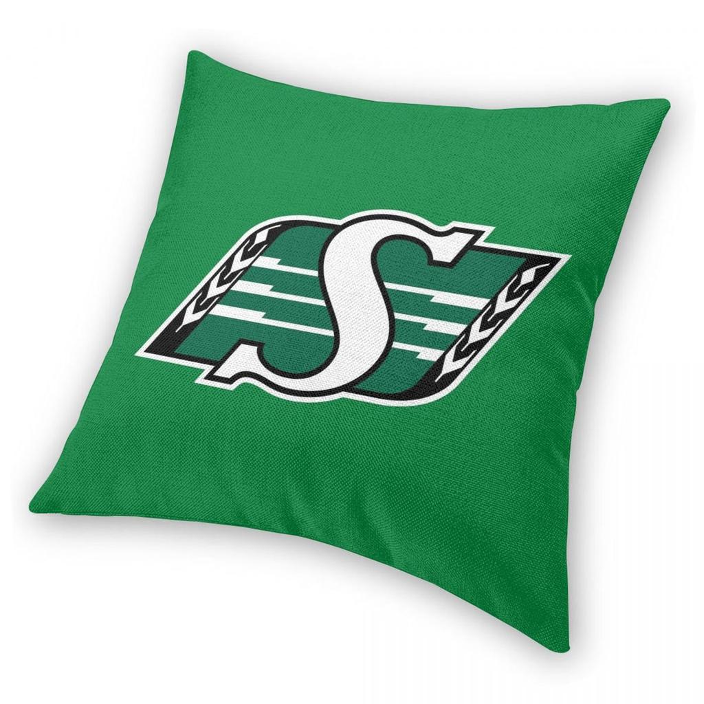 Saskatchewan Roughriders Square Pillowcase Polyester Linen Velvet Creative Zip Decor Pillow Case Room Cushion Cover 45x45