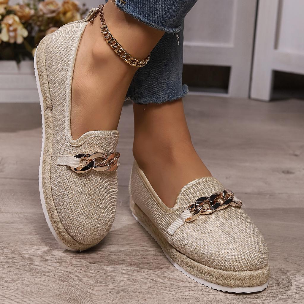 Fashion Ladies Shoes New Slip On Women's Flats Autumn Round Toe Solid Solft Sole Casual Flat Comfortable Loafers Zapatillas Mujer