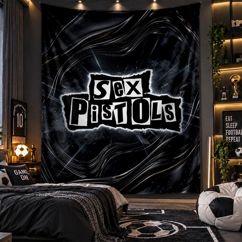 Wall Hanging Tapestry Sex Pistols Print Cloth for Living Room Bedroom Home Decor
