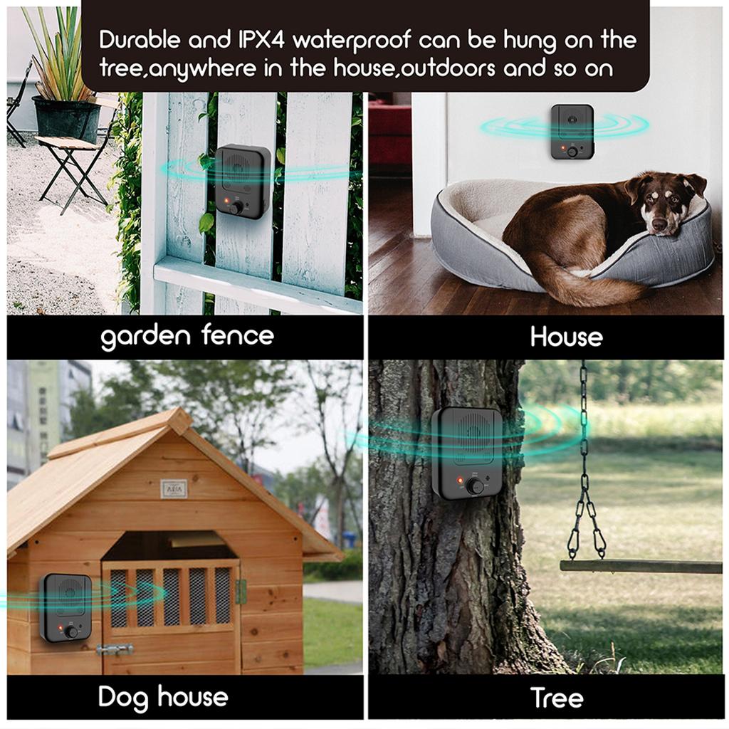 K4 Anti Barking Device Dog Bark Control Behavior Training Waterproof Rechargeable Tool Suitable for