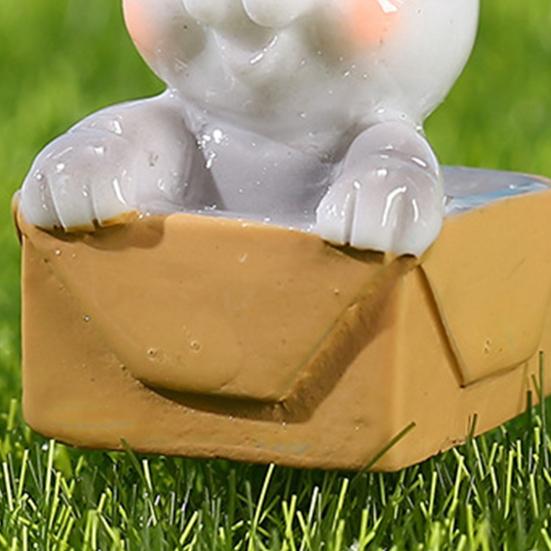 1 комплект мини-статуя кошки прекрасная реалистичная форма смолы причудливый дизайн сад миниатюрный домашний декор