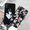 Черный чехол для Xiaomi Redmi 13C Note 9 iPhone XR 7 8 14 15 11 12 13 X XS Pro Max Samsung A25 S23 S24 FE Ultra Plus Noragami Anime