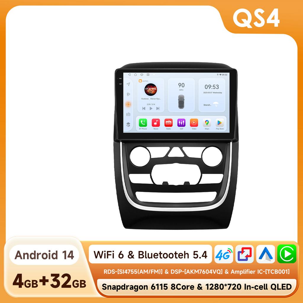 Для Dodge Durango 2014 - 2020 Автомагнитола Навигация GPS Мультимедийный Плеер Android Auto Стерео Bluetooth 5G Wifi Без DVD 2din Умная Интеллектуальная Система