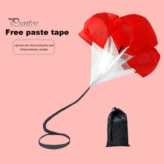 Adjustable Webbing Parachute Resistance Waistband Wear-resistant Good Tenacity Reusable Portable Running Landing Umbrella Speed Training Acceleration
