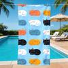Cute Colorful Cartoon Cat Beach Towel Soft Quick Dry Sandproof Towel Lovely Pet Print Summer Beach Vacation