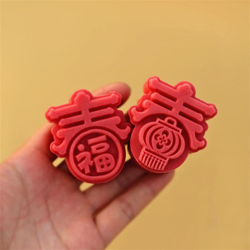 50g Mooncake Mold Easy To Use Plastic Mold Spring Festival Hand Pressed Pastry Mold Plastic Material for Spring Festival