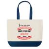 Sac Shopping - PLANETEE - Athlète Superwoman - Fond Bleu - Coton - 40 X 45 Cm