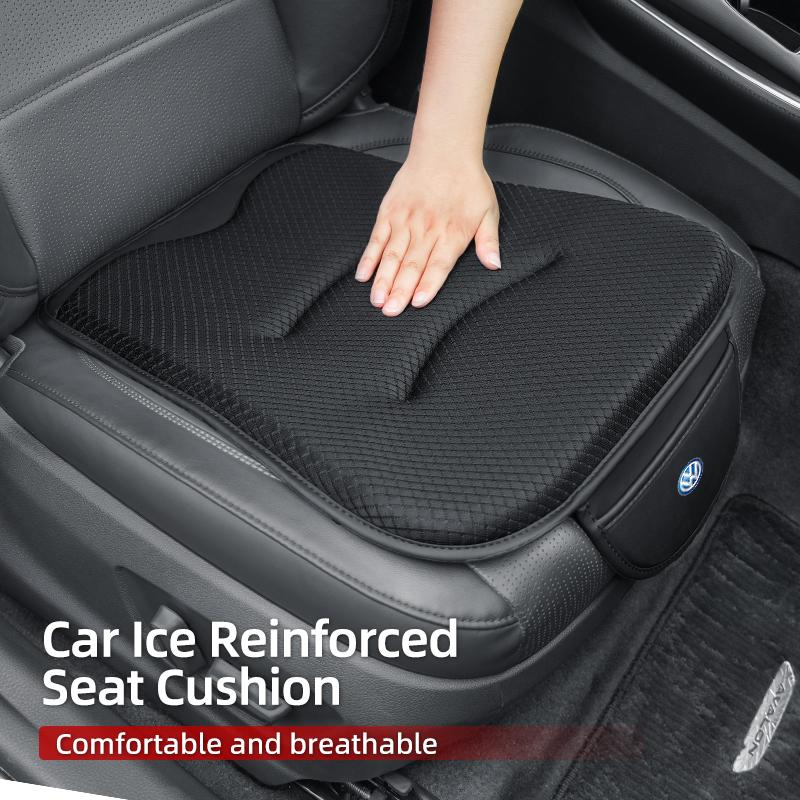 abcd1 Breathable Ice Silk Car Seat Cover Driver Storage Protective Cushion For VW Polo Bora Golf Jetta Lavida Lamando Magotan Passat