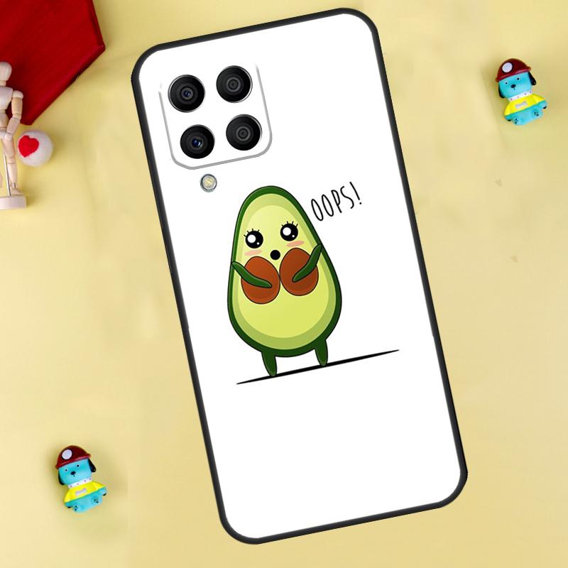 cute cartoon Avocado Fitness Case For Samsung Galaxy M35 M55 M15 M11 M12 M13 M14 M06 M16 M36 M56 M31 M53 M32 M52 M34 M54