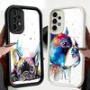 Phone Case for Samsung Galaxy A17 A16 A15 A14 A13 French Bulldog Dog Pug Design A56 A36 A26 A55 A35 A25 A54 A34 A24 A53 A33 A23