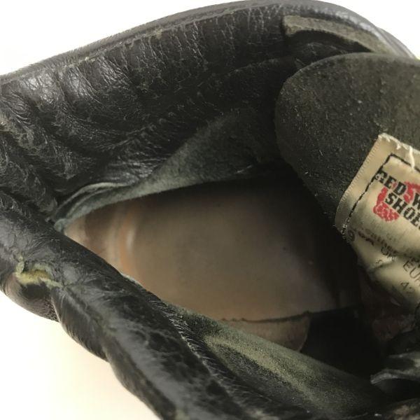 Red Wing 2921 мокасины рабочие ботинки кожа 9D 26.5-27 черный винтаж(ИСПОЛЬЗОВАЛ)