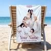 Custom Name Beach Towel Kpop idle Group Dynasty Beach Towel, Soft Microfiber, Gift for Her/Him, Birthday, for Pool, Beach, Travel, Fan gifts
