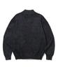 URBANSTOFF Washed High-Neck Knit Zip-Up (Black)