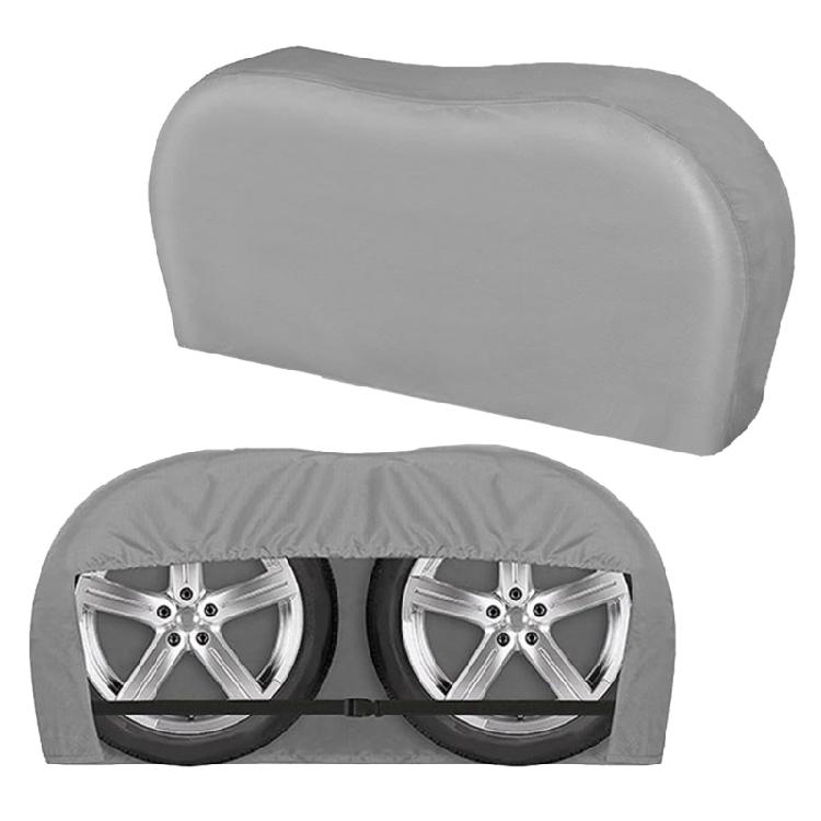 2pcs Universal Tire Cover Waterproof Heavy Duty Wheel Protector Covers Dustproof for Truck Trailer Campers
