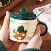 Высококачественная керамическая кружка с изображением маленького динозавра, домашний набор, кружка для завтрака в офисе, небольшой подарок