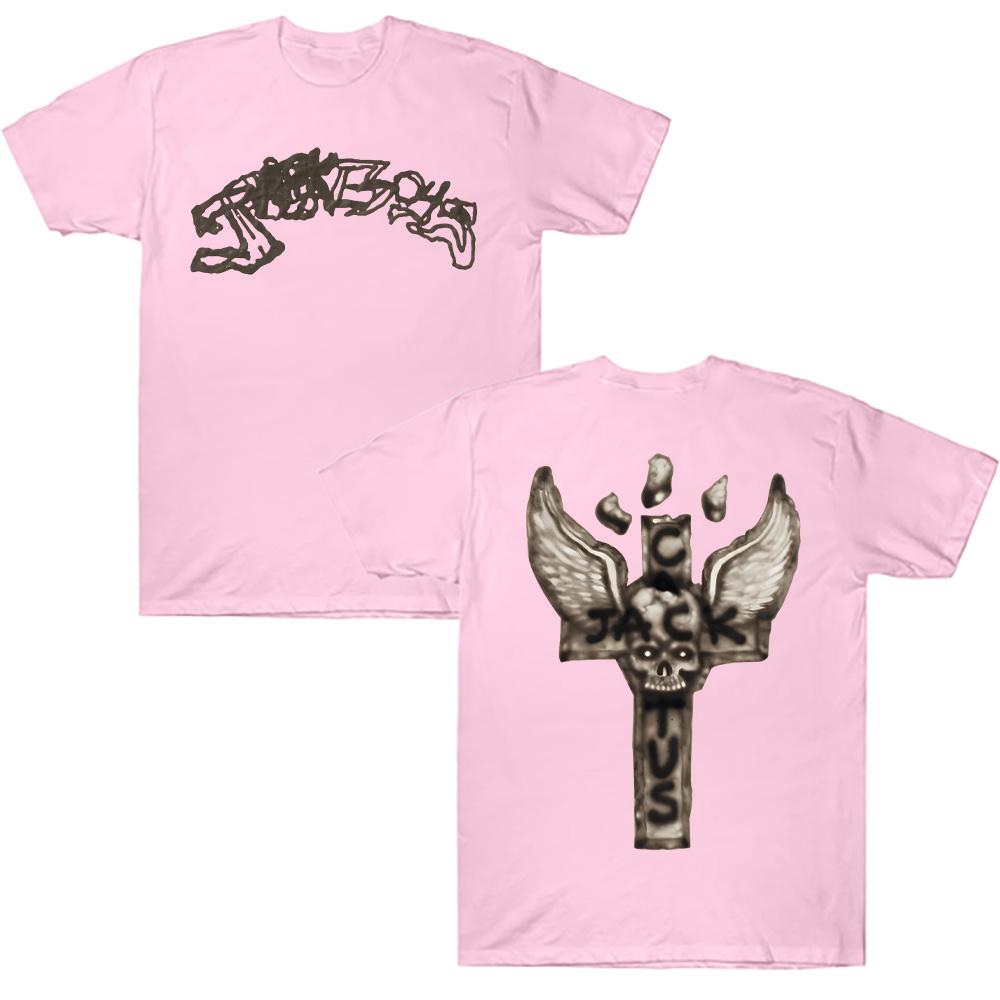 JACKBOYS 2 Album Art Graffiti Tshirt Traviss Scott Cactus Jack Tops Loose Casual Cotton Crew Neck Short Sleeve Streetwear Tee