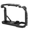 Aluminum Alloy Camera Cage with 14 Inch 38 Inch Threaded Holes Cold Shoe Mount for Sony A7M4
