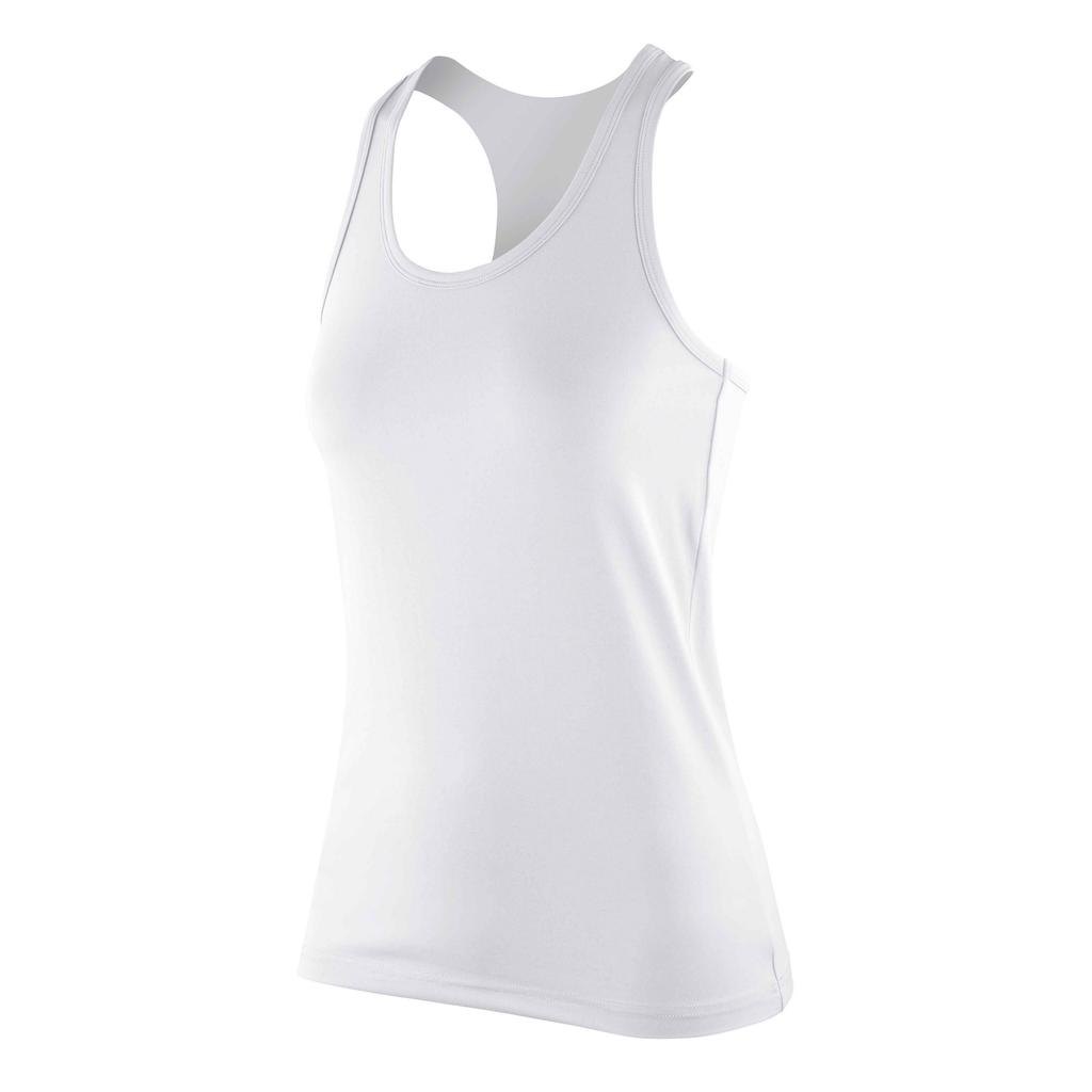 Spiro Womens/Ladies Softex Stretch Fitness Sleeveless Vest Top