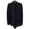 Cross Drape Jacket Black X Gray Women Used