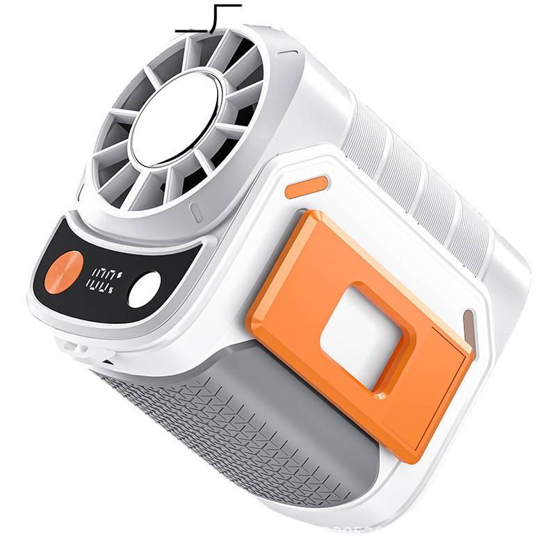 Portable 6000mAh Cross-body Waist Fan with Ice Pack for Outdoor and Construction Use - 2025 Model